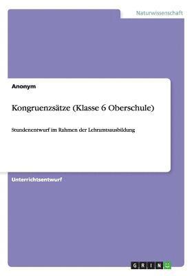 bokomslag Kongruenzsätze (Klasse 6 Oberschule)