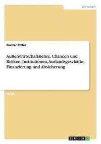 bokomslag Auenwirtschaftslehre. Chancen und Risiken, Institutionen, Auslandsgeschfte, Finanzierung und Absicherung