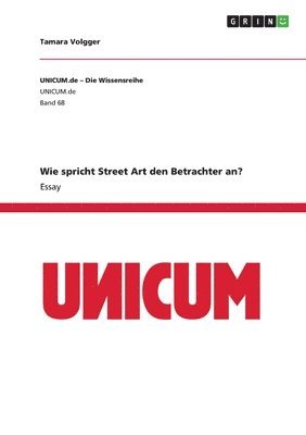 Tamara Volgger - Wie spricht Street Art den Betrachter an?, Häftad