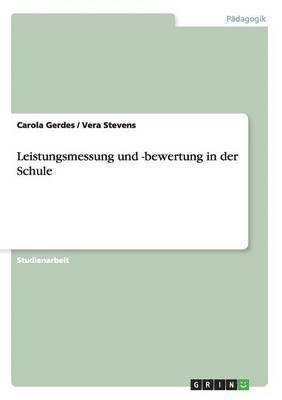 bokomslag Leistungsmessung und -bewertung in der Schule