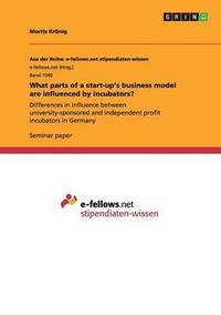 bokomslag What Parts of a Start-Up's Business Model Are Influenced by Incubators?