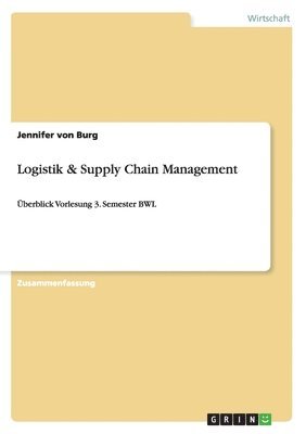 Jennifer Von Burg, Jennifer von Burg - Logistik & Supply Chain Management, Häftad