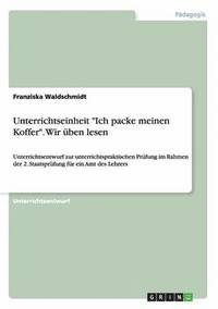 bokomslag Unterrichtseinheit Ich packe meinen Koffer. Wir uben lesen