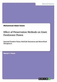 bokomslag Effect of Preservation Methods on Giant Freshwater Prawn