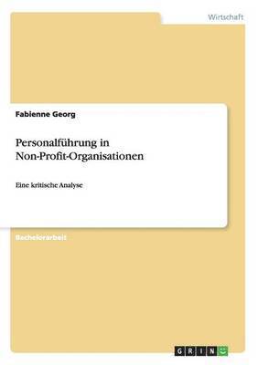 bokomslag Personalfhrung in Non-Profit-Organisationen