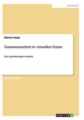 bokomslag Zusammenarbeit in virtuellen Teams