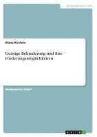 bokomslag Geistige Behinderung und ihre Förderungsmöglichkeiten