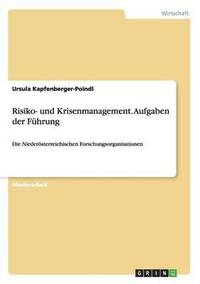 bokomslag Risiko- und Krisenmanagement. Aufgaben der Fhrung