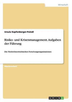 bokomslag Risiko- und Krisenmanagement. Aufgaben der Fhrung