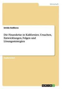 bokomslag Die Finanzkrise in Kalifornien. Ursachen, Entwicklungen, Folgen Und Losungsstrategien