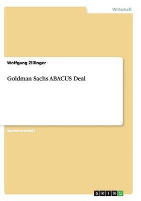 bokomslag Goldman Sachs ABACUS Deal