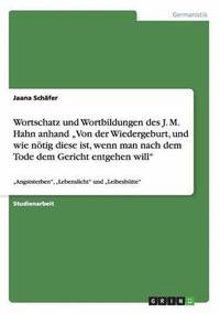 bokomslag Wortschatz und Wortbildungen des J. M. Hahn anhand &quot;Von der Wiedergeburt, und wie ntig diese ist, wenn man nach dem Tode dem Gericht entgehen will&quot;