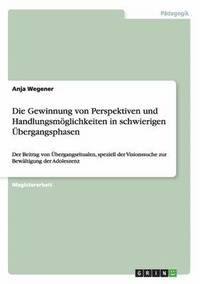 bokomslag Die Gewinnung von Perspektiven und Handlungsmoeglichkeiten in schwierigen UEbergangsphasen