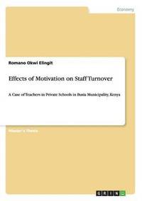 bokomslag Effects of Motivation on Staff Turnover