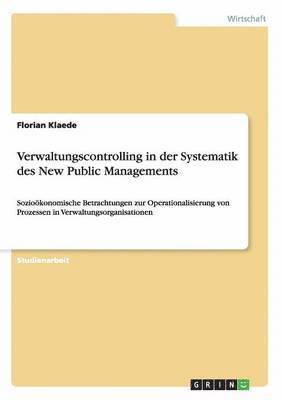 bokomslag Verwaltungscontrolling in der Systematik des New Public Managements