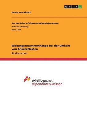 Jannis Von Nitzsch - Wirkungszusammenhänge bei der Umkehr von Ankereffekten, Häftad