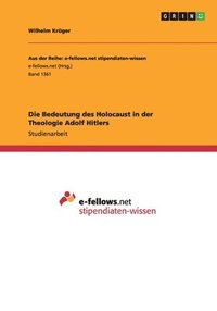 bokomslag Bedeutung des Holocaust in der Theologie Adolf Hitlers