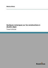 bokomslag Quelques remarques sur les constructions à double objet
