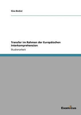 bokomslag Transfer im Rahmen der Europischen Interkomprehension