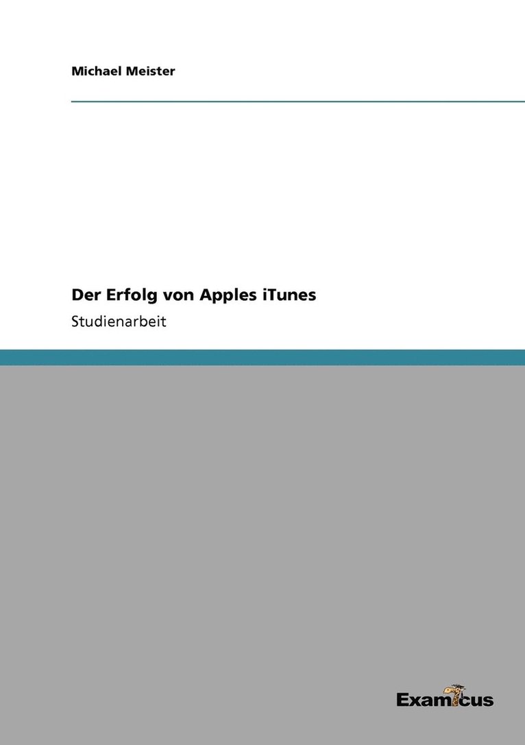 Michael Meister - Erfolg von Apples iTunes, Häftad