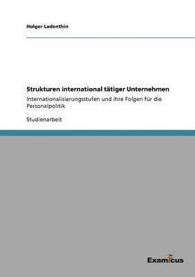 bokomslag Strukturen international tätiger Unternehmen