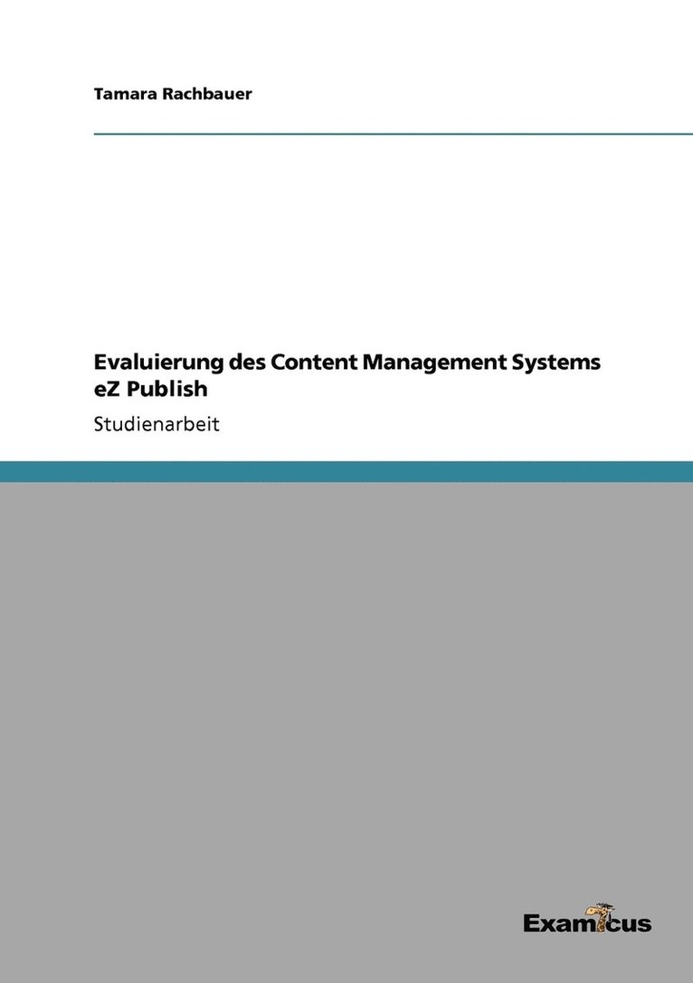 Evaluierung des Content Management Systems eZ Publish 1