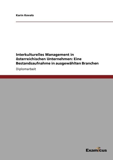 bokomslag Interkulturelles Management in österreichischen Unternehmen