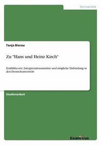 bokomslag Zu &quot;Hans und Heinz Kirch&quot;