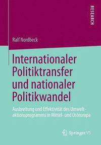bokomslag Internationaler Politiktransfer und nationaler Politikwandel