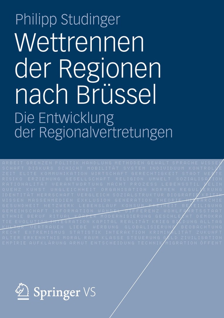 Philipp Studinger - Wettrennen der Regionen nach Brüssel, Häftad