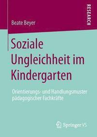 bokomslag Soziale Ungleichheit im Kindergarten