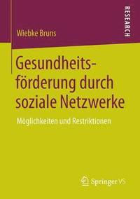 bokomslag Gesundheitsfrderung durch soziale Netzwerke