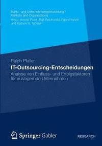 bokomslag IT-Outsourcing-Entscheidungen