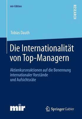 bokomslag Die Internationalitt von Top-Managern