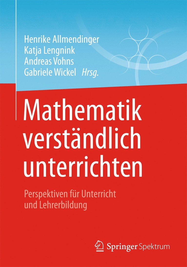 Henrike Allmendinger, Katja Lengnink, Andreas Vohns, Gabriele Wickel - Mathematik verständlich unterrichten, Häftad