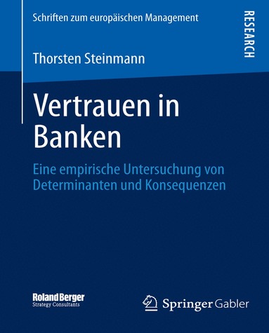 Thorsten Steinmann - Vertrauen in Banken, Häftad