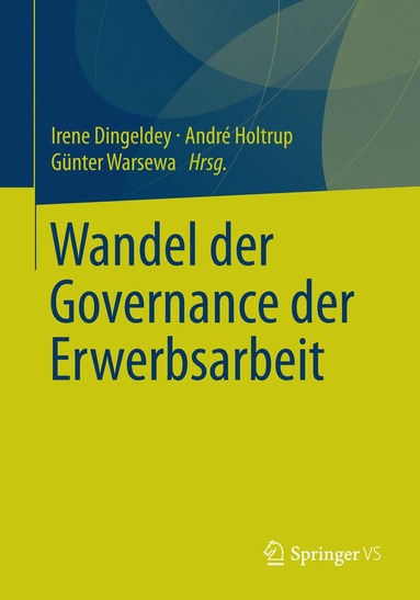 bokomslag Wandel der Governance der Erwerbsarbeit