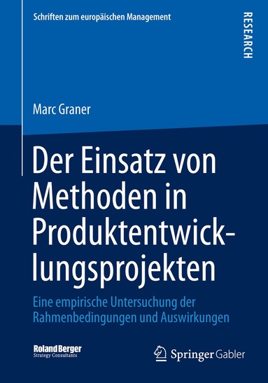Marc Graner - Der Einsatz von Methoden in Produktentwicklungsprojekten, Inbunden