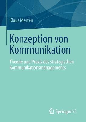 bokomslag Konzeption von Kommunikation