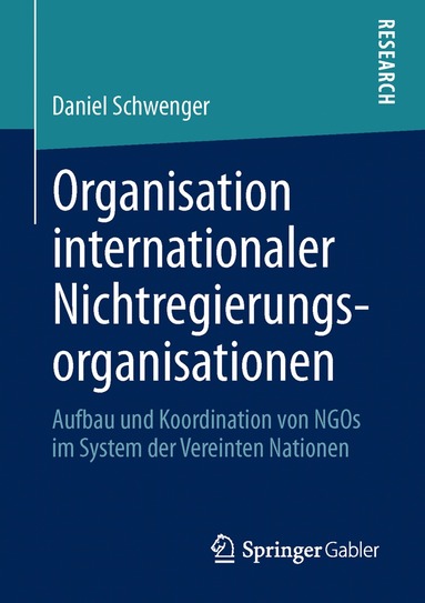 bokomslag Organisation internationaler Nichtregierungsorganisationen