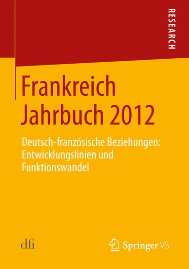 bokomslag Frankreich Jahrbuch 2012