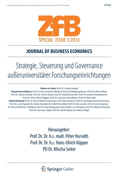 Péter Horváth, Hans-Ulrich Küpper, Mischa Seiter - Strategie, Steuerung und Governance außeruniversitärer Forschungseinrichtungen, Häftad