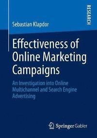 bokomslag Effectiveness of Online Marketing Campaigns