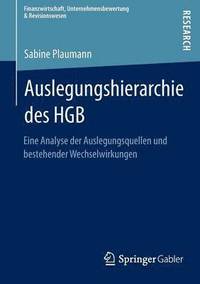 bokomslag Auslegungshierarchie des HGB