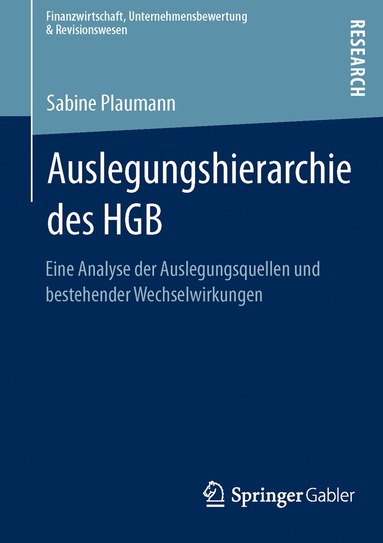 Sabine Plaumann - Auslegungshierarchie des HGB, Häftad