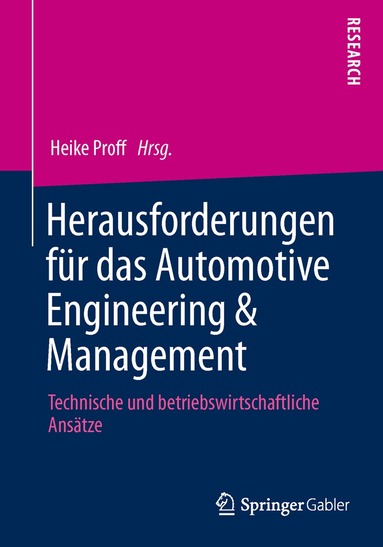 Heike Proff - Herausforderungen für das Automotive Engineering & Management, Häftad