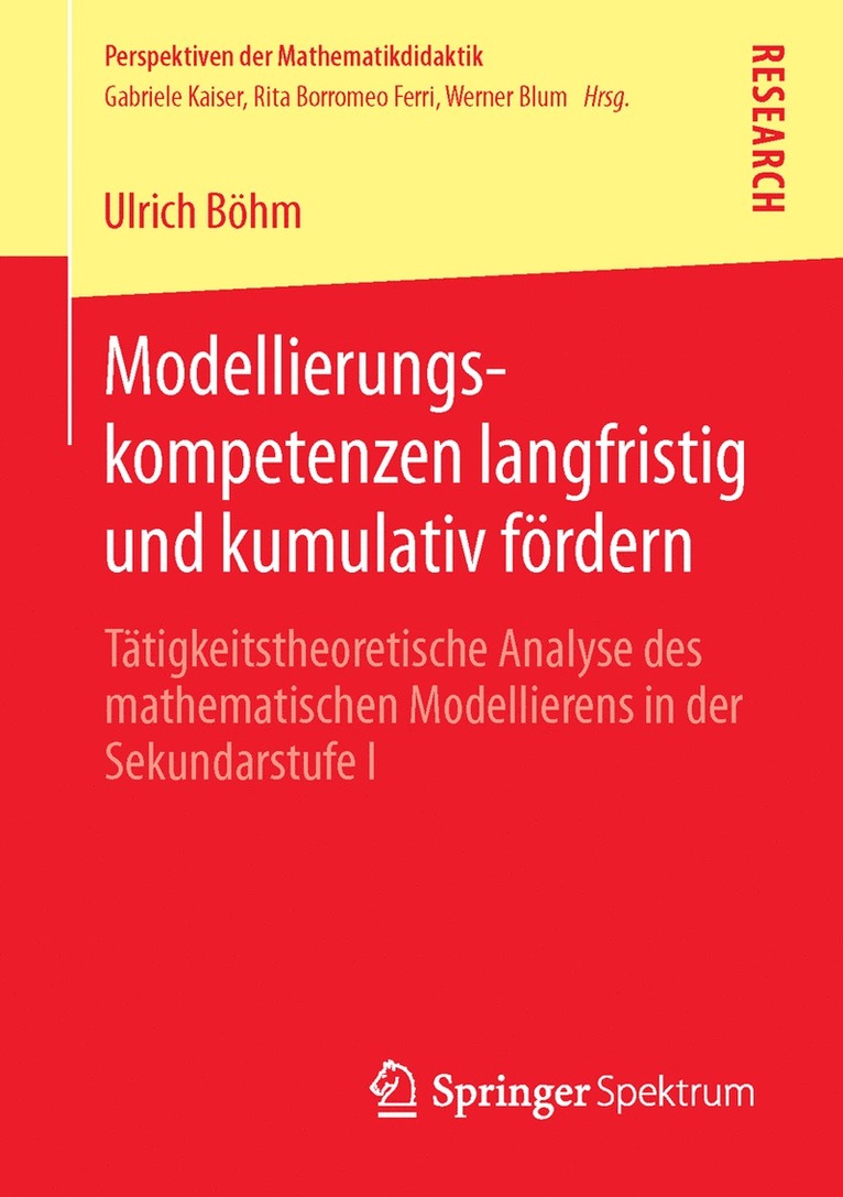Ulrich Böhm - Modellierungskompetenzen langfristig und kumulativ fördern, Häftad
