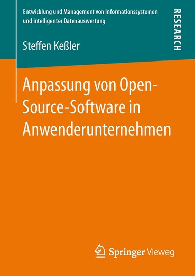 bokomslag Anpassung von Open-Source-Software in Anwenderunternehmen