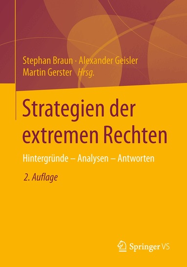 Stephan Braun, Alexander Geisler, Martin Gerster - Strategien der extremen Rechten, Häftad