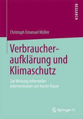 bokomslag Verbraucheraufklrung und Klimaschutz